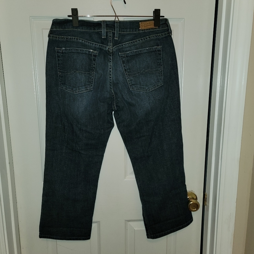 Lucky Brand Dark Blue Cropped Jeans